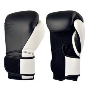 Animo Sports Pro-Air Ventilation Boxing Gloves – Black&White