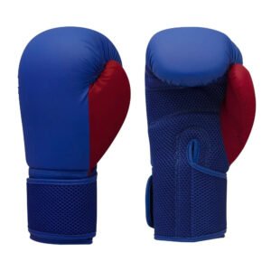 Animo Sports Strike-Flow Hybrid Training Gloves – Blue/Red
