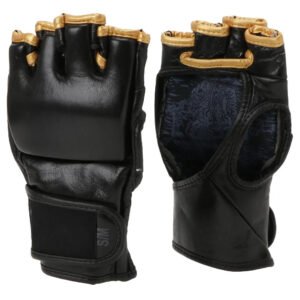 Animo Sports Competition-Ready MMA Grappling Gloves – Black & Gold