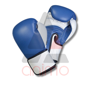 Animo Sports Heritage Series Contrast Sparring Gloves - Blue & White