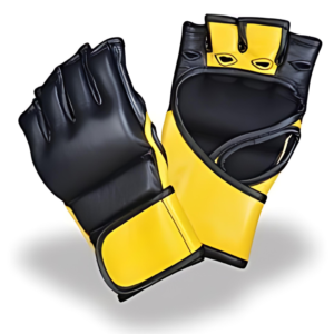 MMA Grappling Gloves (Black & Yellow)