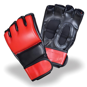 MMA Training Gloves Black & Red